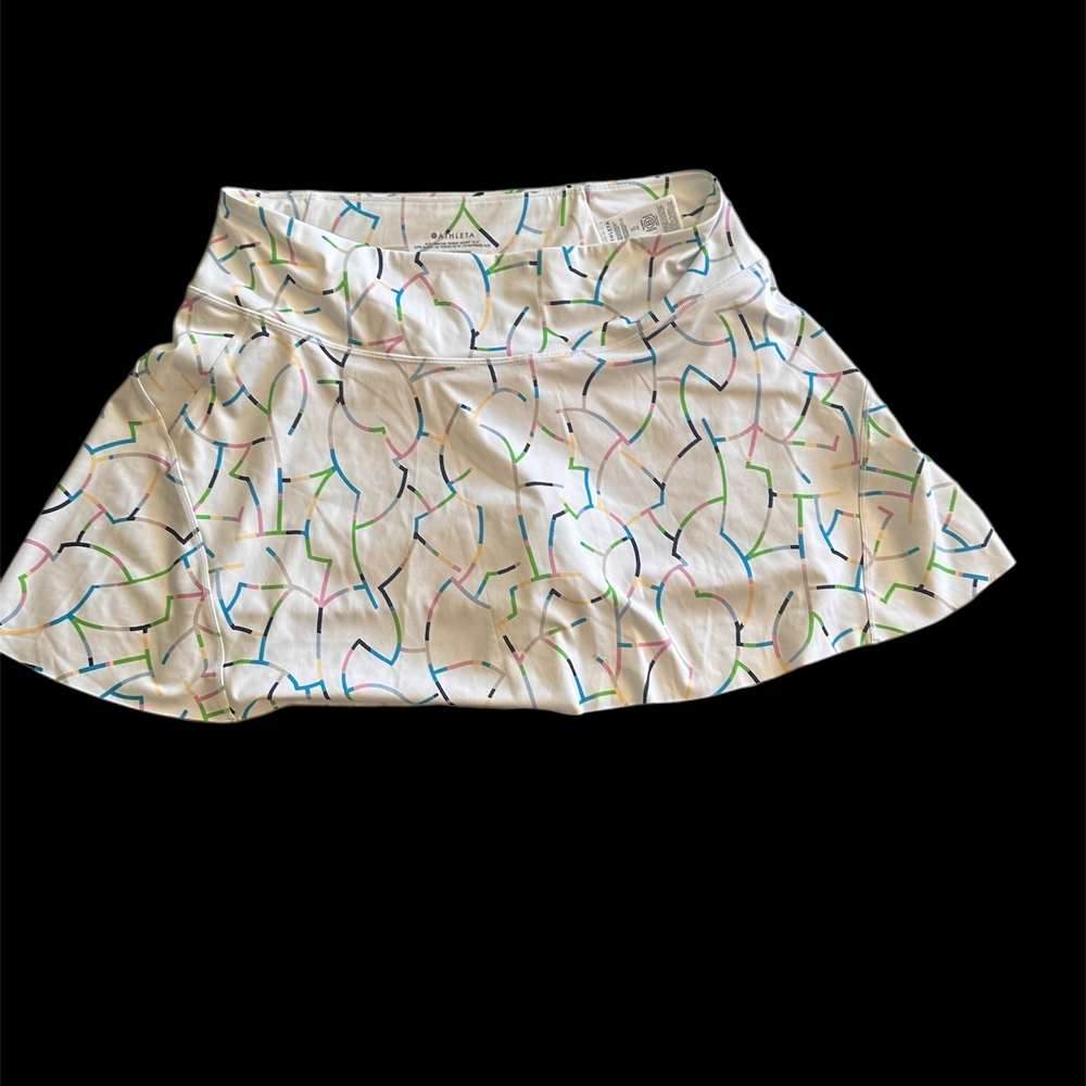 Athleta Gold Skater Mini Skirt for Resort Wear